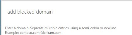 How to block a top level domain - Microsoft Q&A