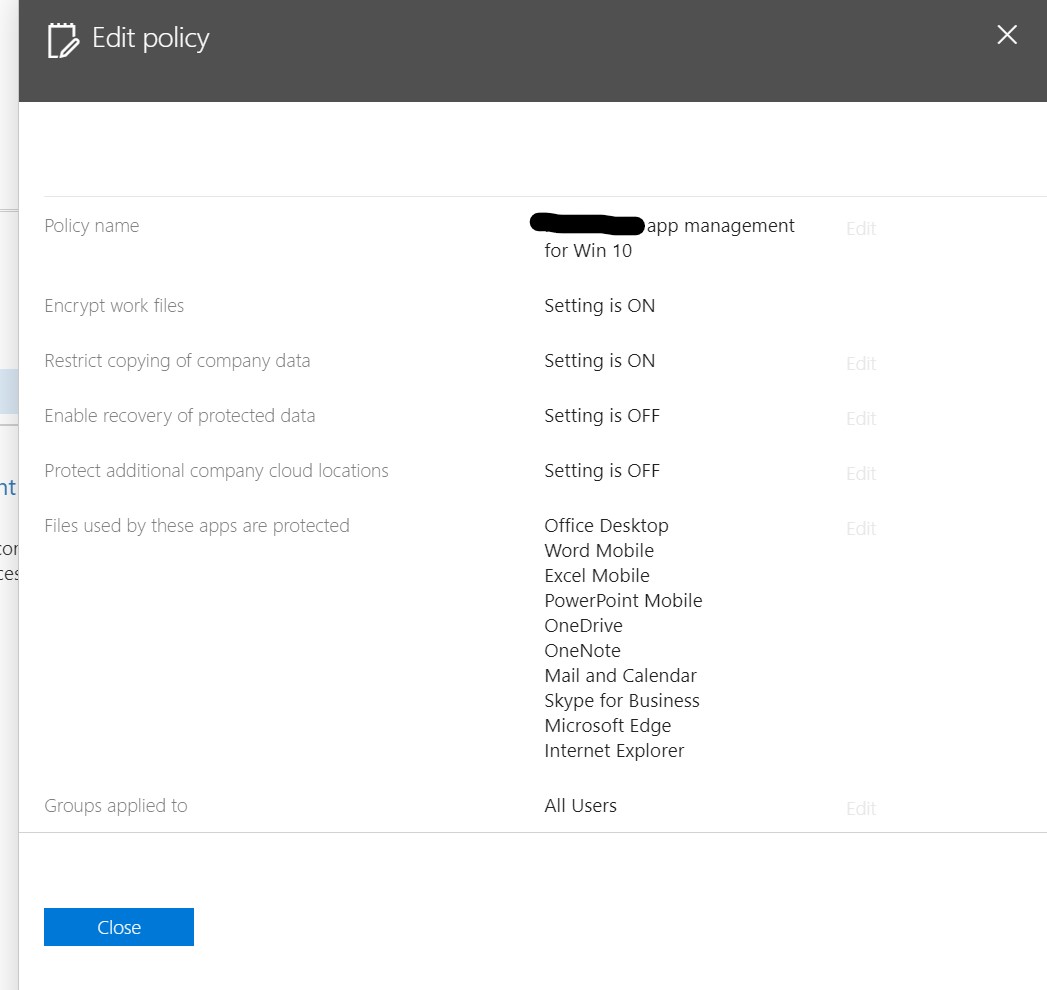 Can't edit Intune policies in Microsoft 365 Admin Center - Microsoft Q&A