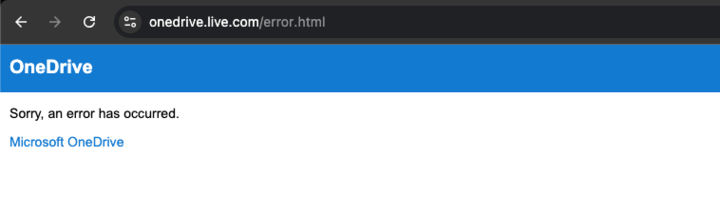 Cannot view OneDrive files or folders via browser - Microsoft Q&A