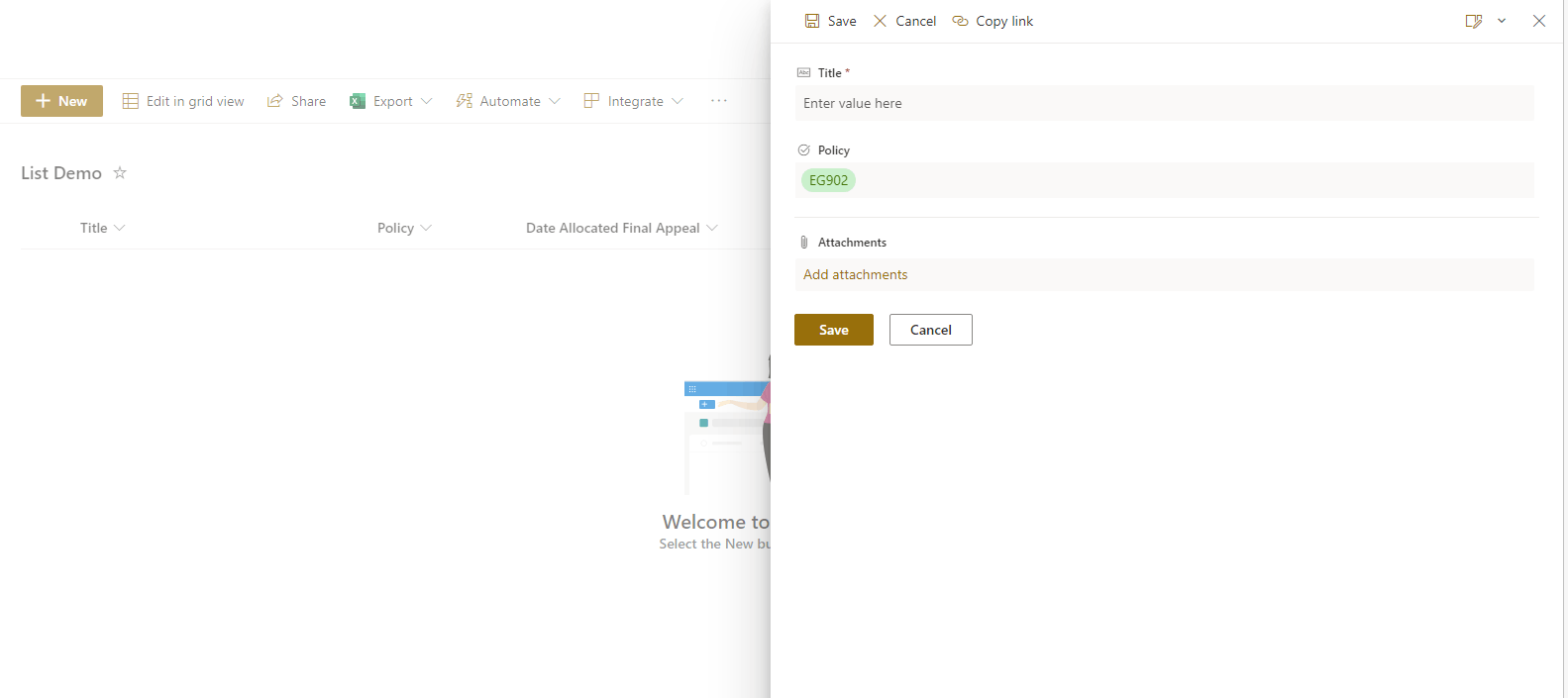 Configuring the list form - Microsoft Q&A