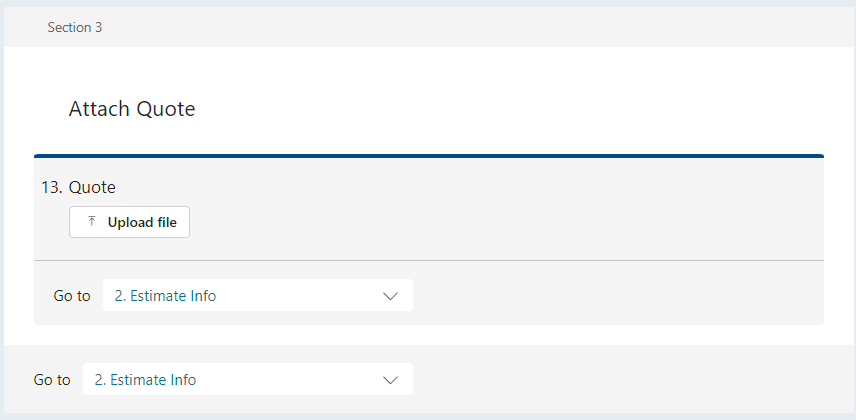 MS Forms: Branching: Upload Branching Not Working - Microsoft Q&A
