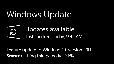 Windows 10 wont update and is stuck on getting things ready - Microsoft Q&A