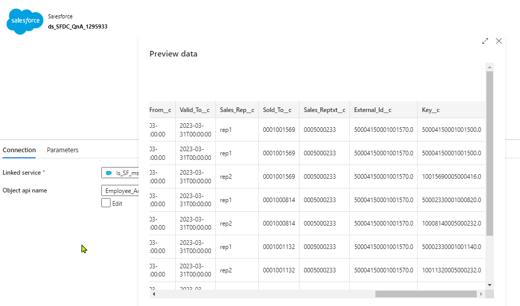Data Upload from SQL DB TO salesforce application - Microsoft Q&A