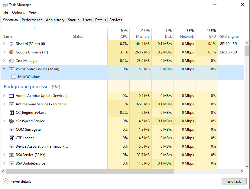 Mainwindc appearinng on alt tab - Microsoft Q&A