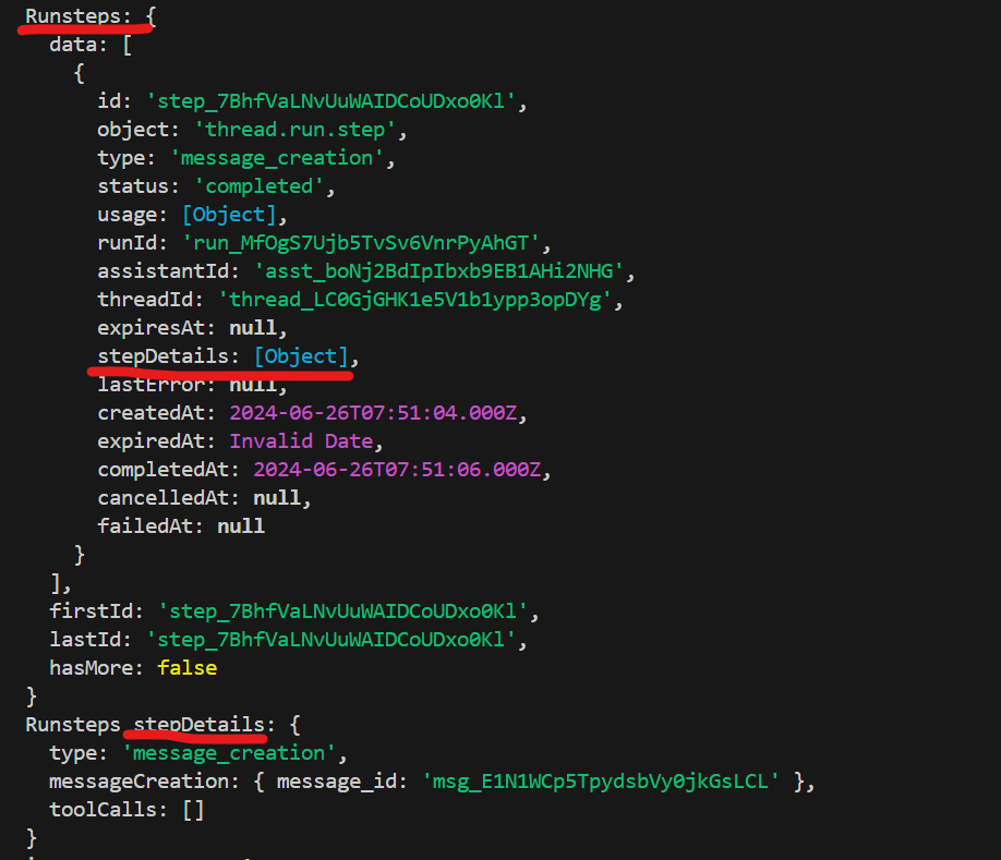 How to Retrieve Run Steps Logs and Messages of OpenaAI Assistant Using ...