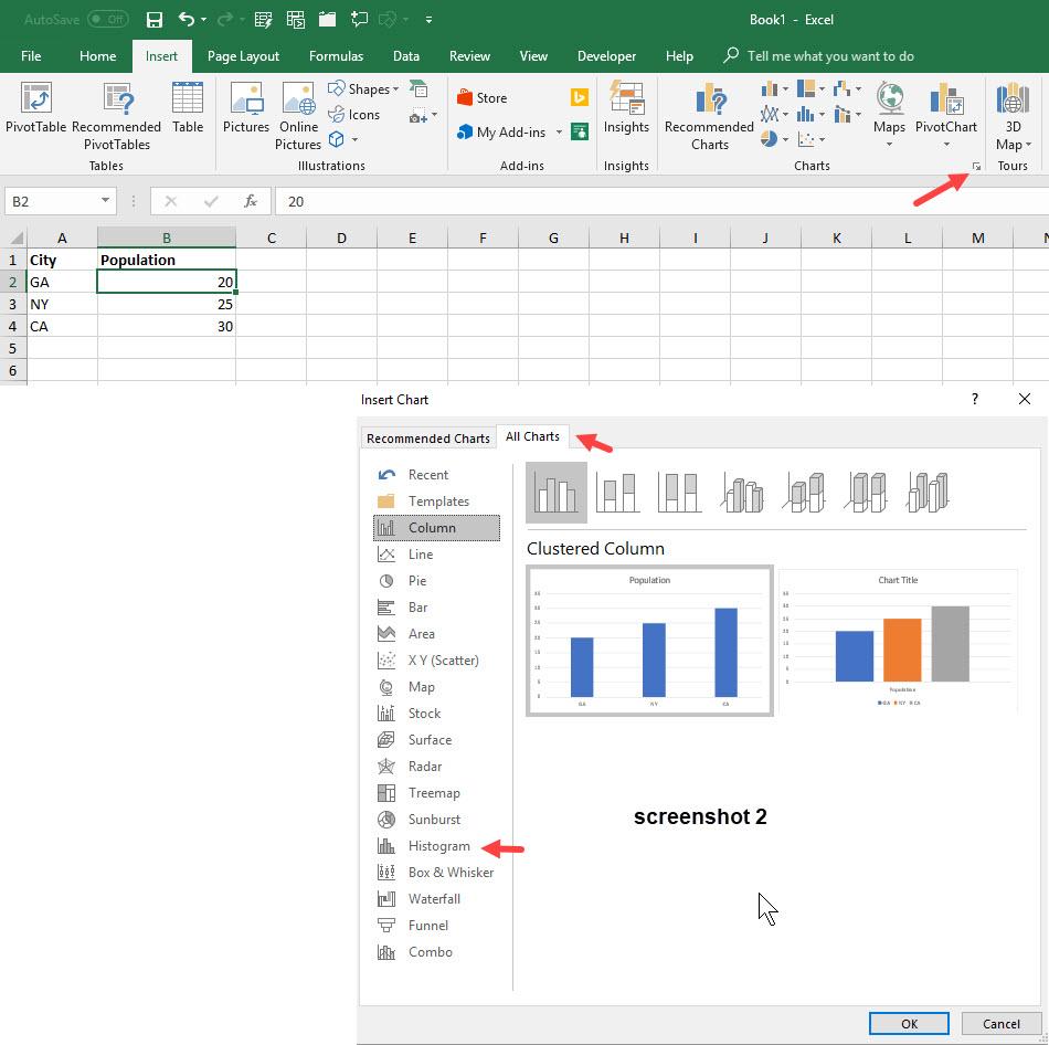 How to insert the statistical graph function into my Excel program (pc ...