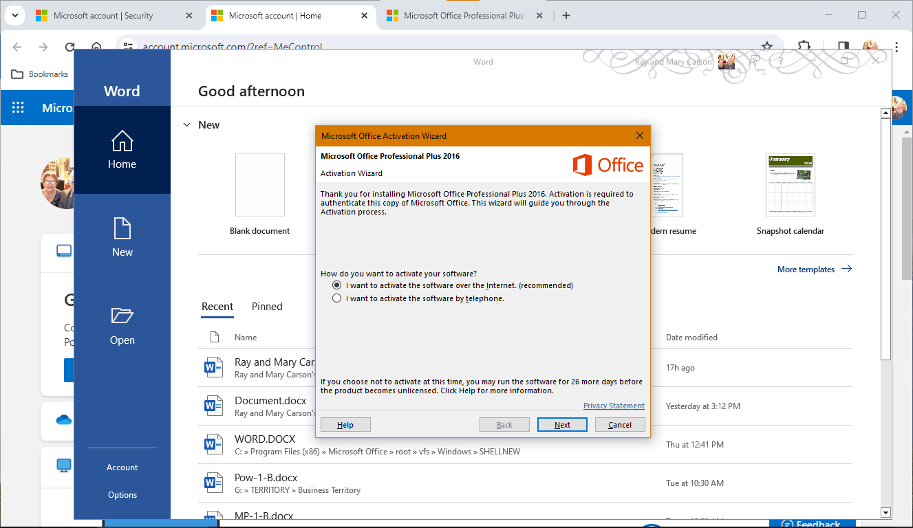 Microsoft Office Professional Plus 2016 being required to activate but ...