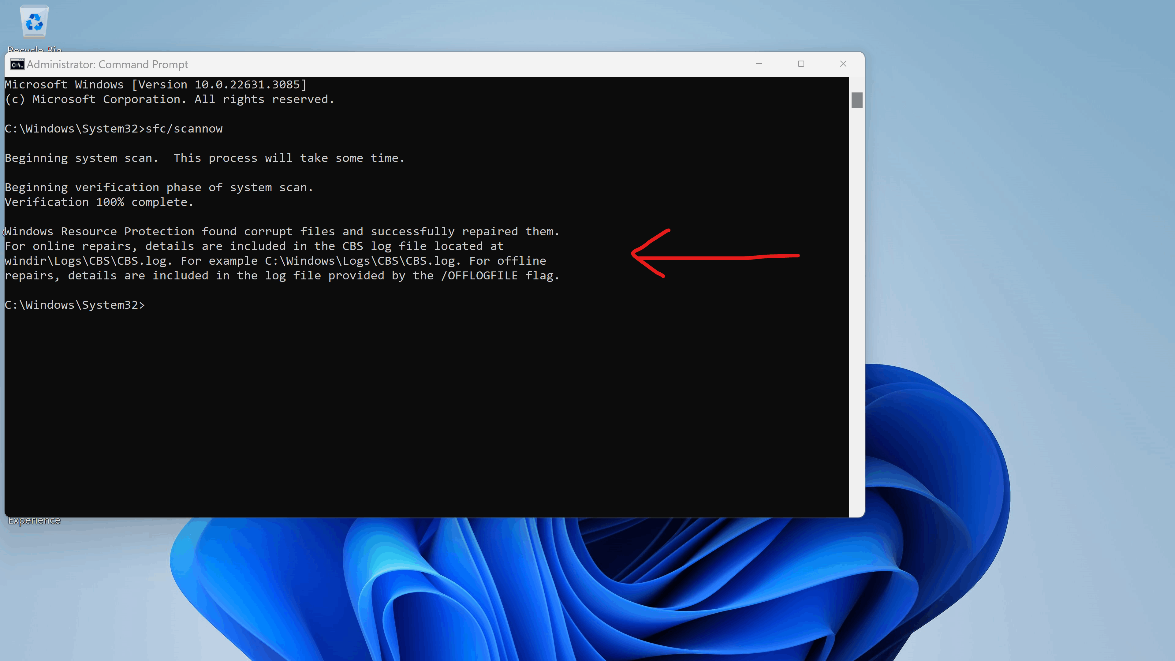 Windows 11 Clean Install-SFC Scannow - Microsoft Q&A
