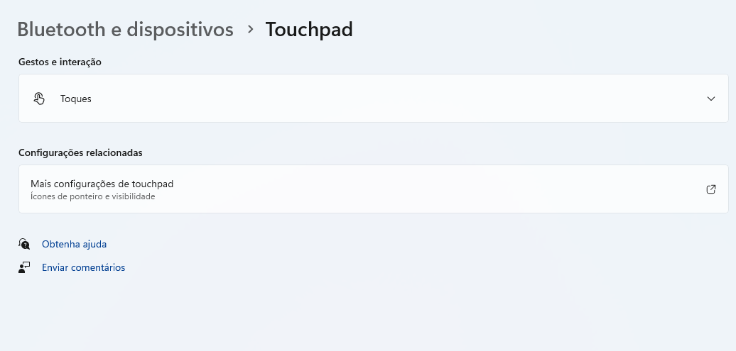 Touchpad settings with only 2 options - Microsoft Q&A
