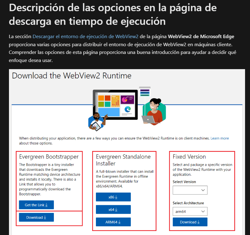 webview2 no se puede instalar y no lo tengo instalado - Microsoft Q&A