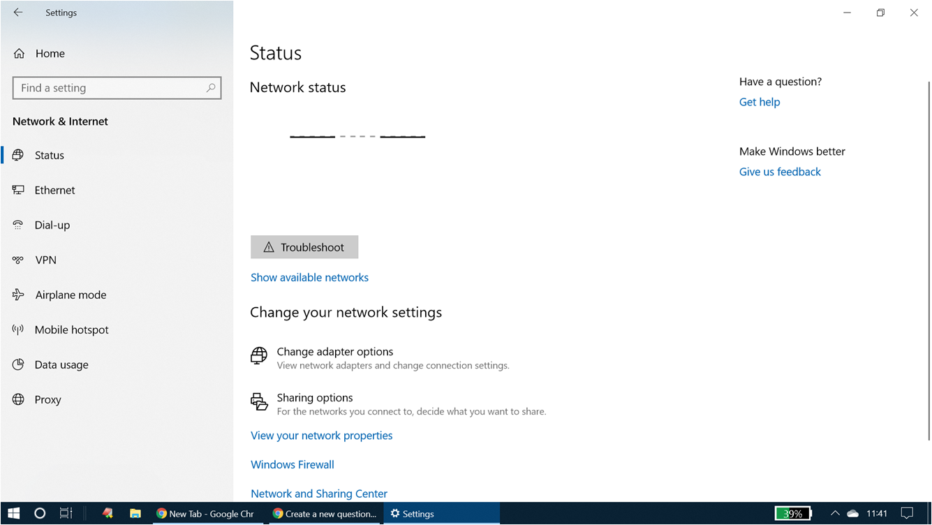 I am not able to view Network Status - Microsoft Q&A