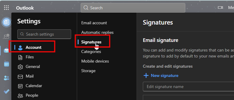 I do not have a signature availability - Microsoft Q&A