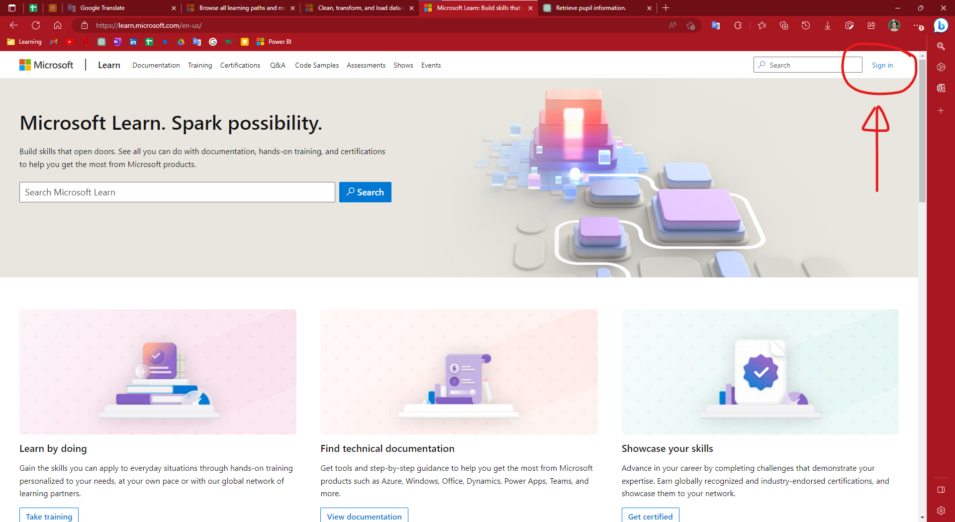 Can't sign in to learn.microsoft with Edge - Microsoft Q&A