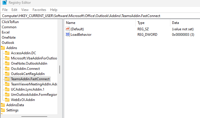 Registry Editor