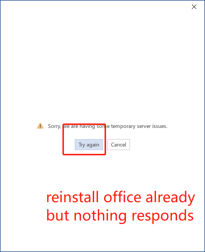 Can not sign inside the Word Excel app to activate my office 365 ...