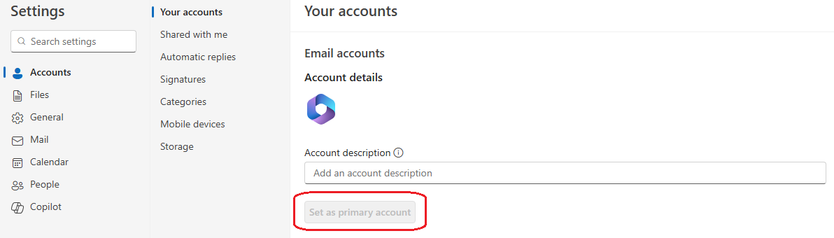 How to set Default, Send From email address