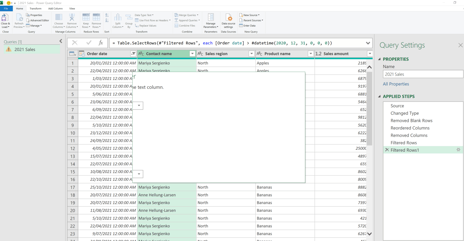 Power Query Dialog Box not displaying correctly - Microsoft Q&A