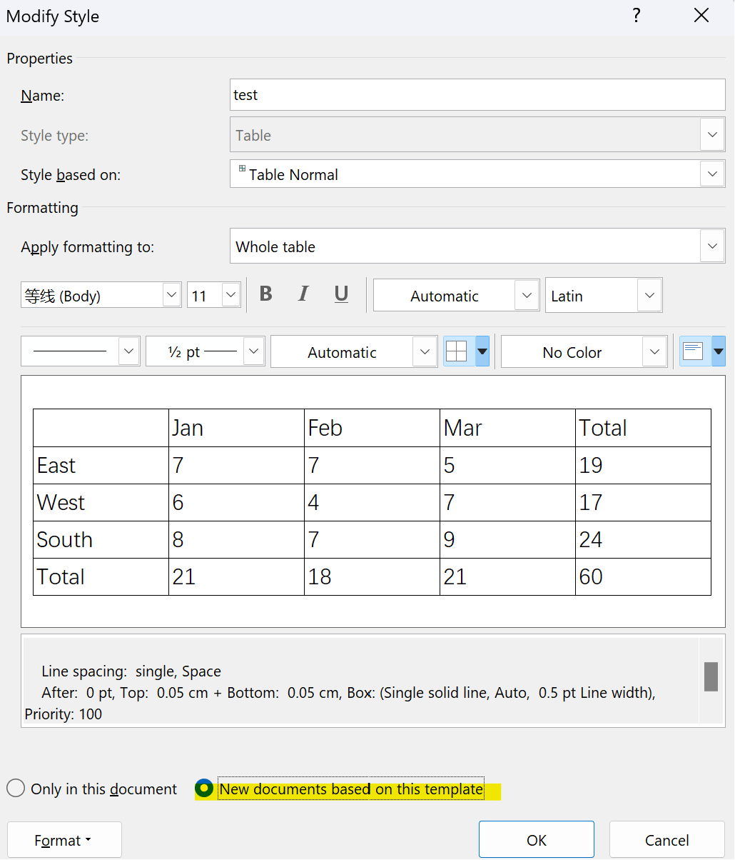 Making Table Styles Stick in MS Word/Office 365 - Microsoft Q&A