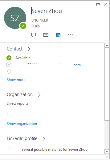 Outlook 365 contacts card view - Microsoft Q&A