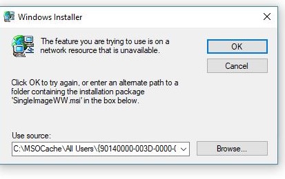 Windows 10 update Messed up Office 2010 Uninstall / Reinstall