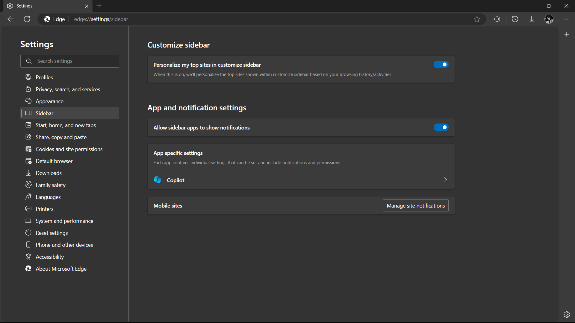 How do I hide the sidebar? - Microsoft Q&A