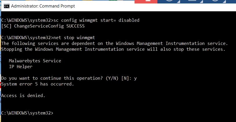 can’t collect information” error while using the Windows System ...