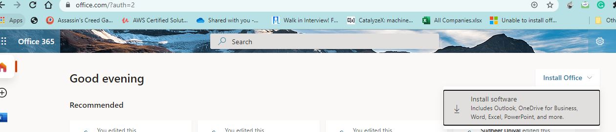 Unable to install office 365 offline - Microsoft Q&A