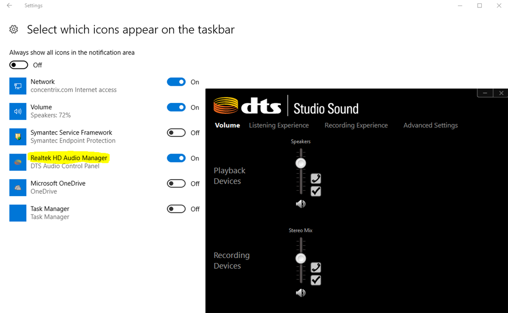 Realtek HD audio manager not found in Windows 10 notebook - Microsoft Q&A