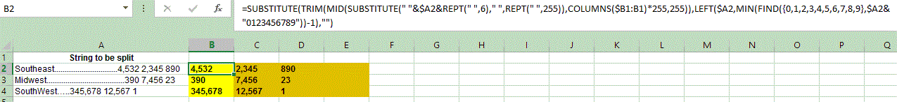 How can I extract certain characters from a complex string of text in ...