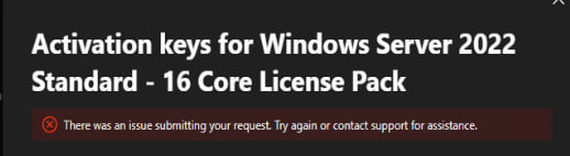 Can not get my license keys. - Microsoft Q&A