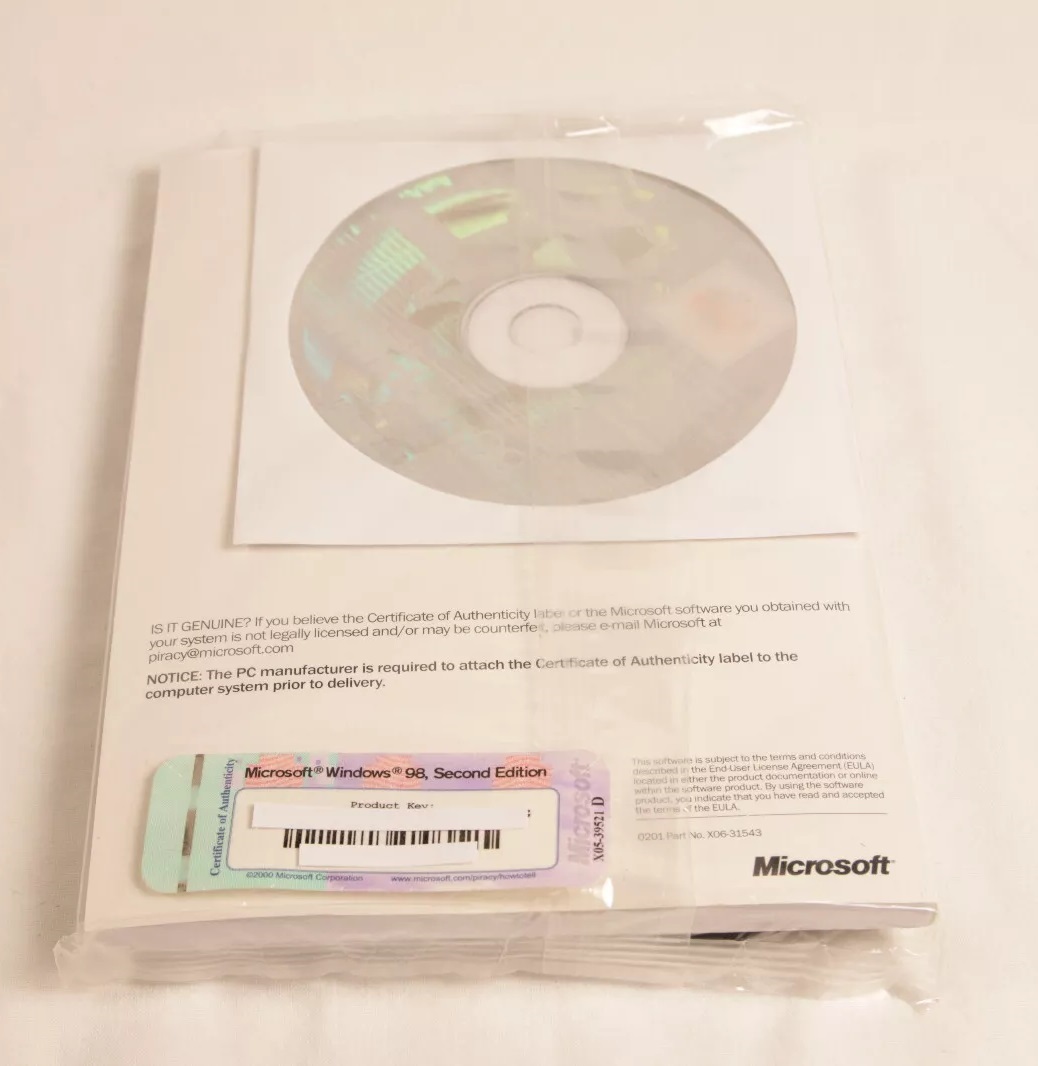 For the old windows 98 Second Edition. 2x=blue and different + 1x