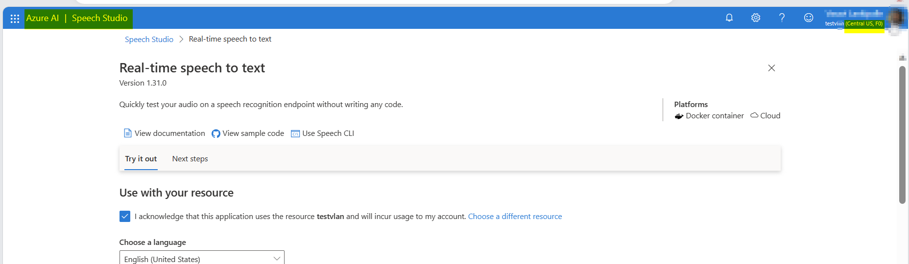 I have a problem for speech to text - Microsoft Q&A