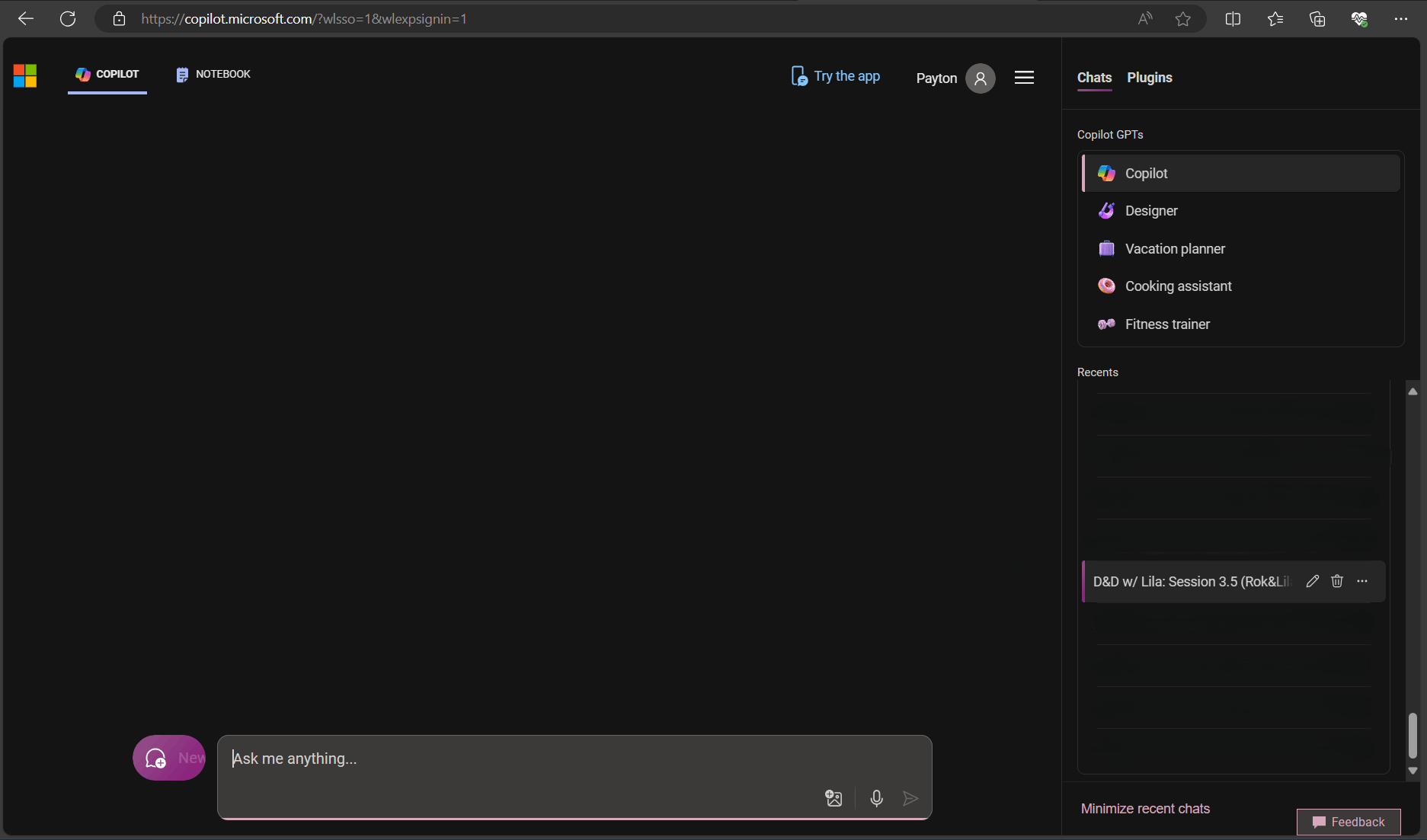 Copilot: Why is a specific chat inaccessible and unable to be renamed ...