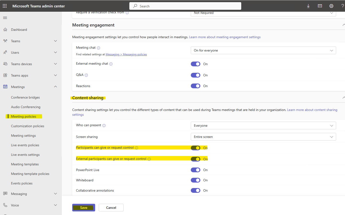 Unable to control a shared screen after giving control - Microsoft Q&A