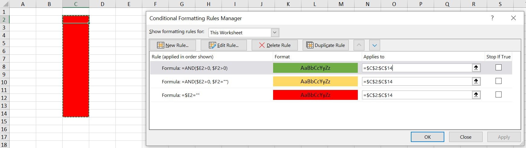 Microsoft Excel - Change Cell Colour with 'IF' Formula - Microsoft Q&A