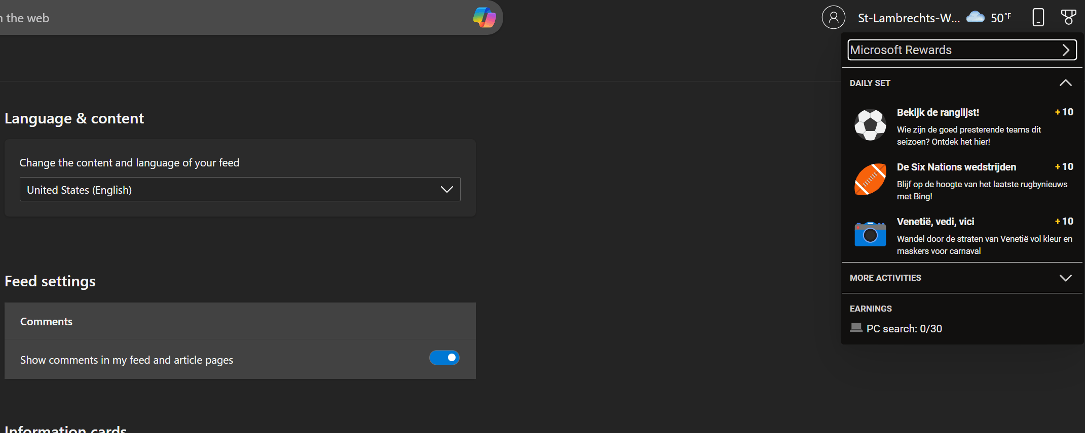 Language used in Windows 11 Widgets is not the display language ...