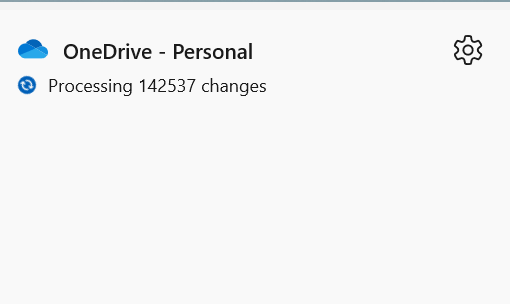 OneDrive is processing changes - hundreds of thousands of changes -  endlessly. - Microsoft Q&A