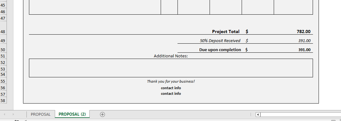 How do I make an invoice with columns that can be added or removed ...
