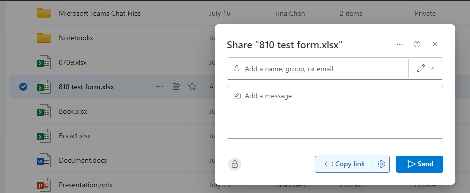 How to share response data other than Organization people? - Microsoft Q&A