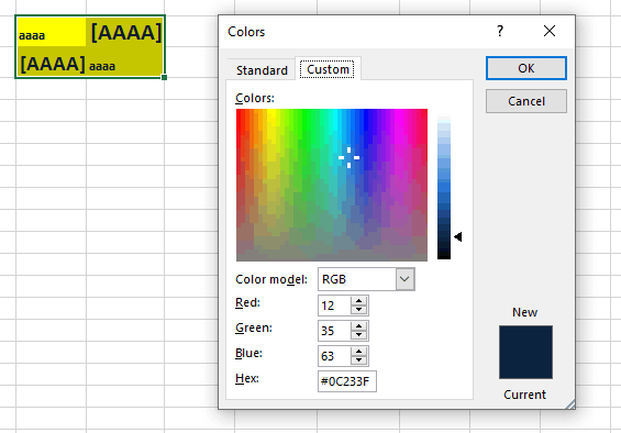 Excel automatically/unwantedly changing font colors in cells with ...