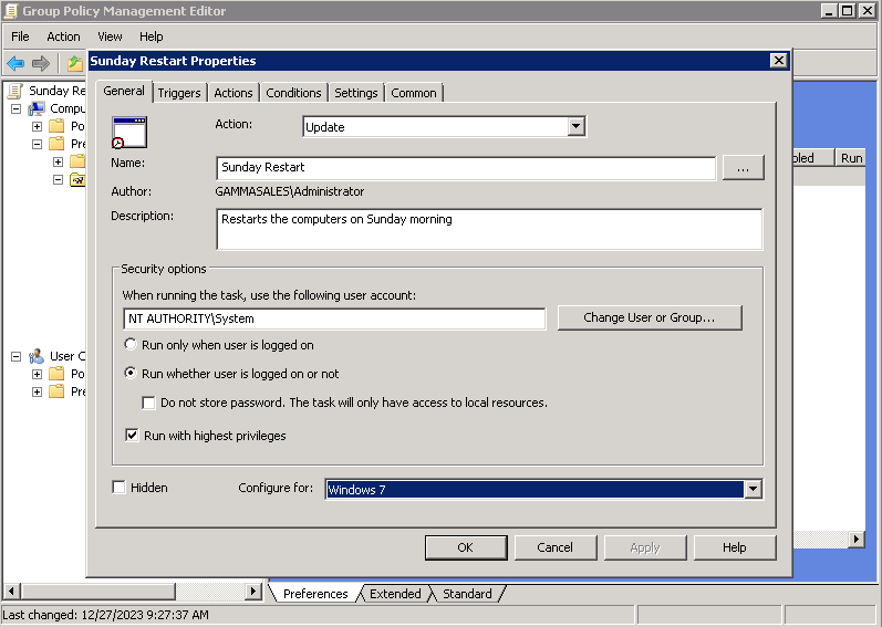 General screenshot