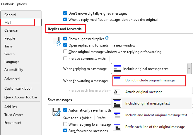 whenever i responding to an email the layout splitting the conversation ...
