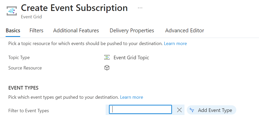 Filter to Event types - Microsoft Q&A