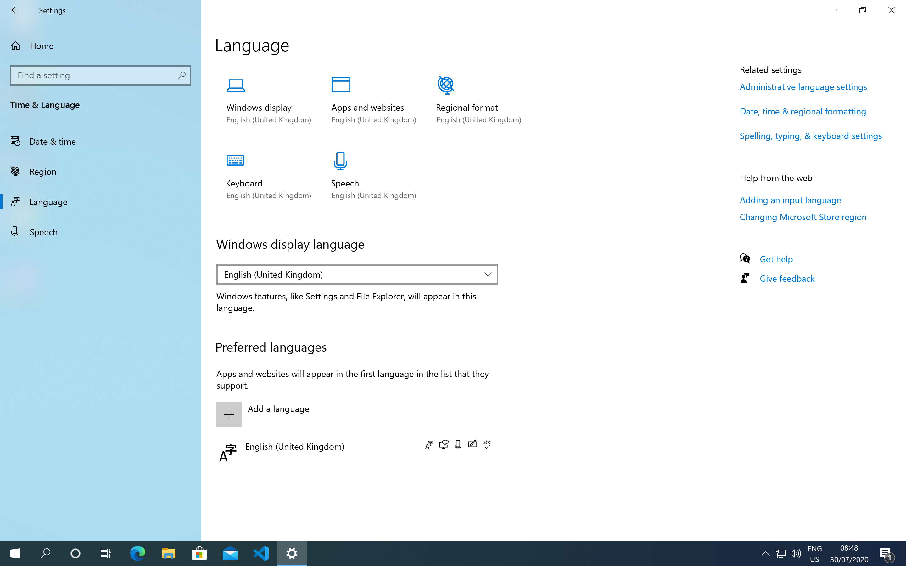 Windows 10 Language only partially changed - Microsoft Q&A