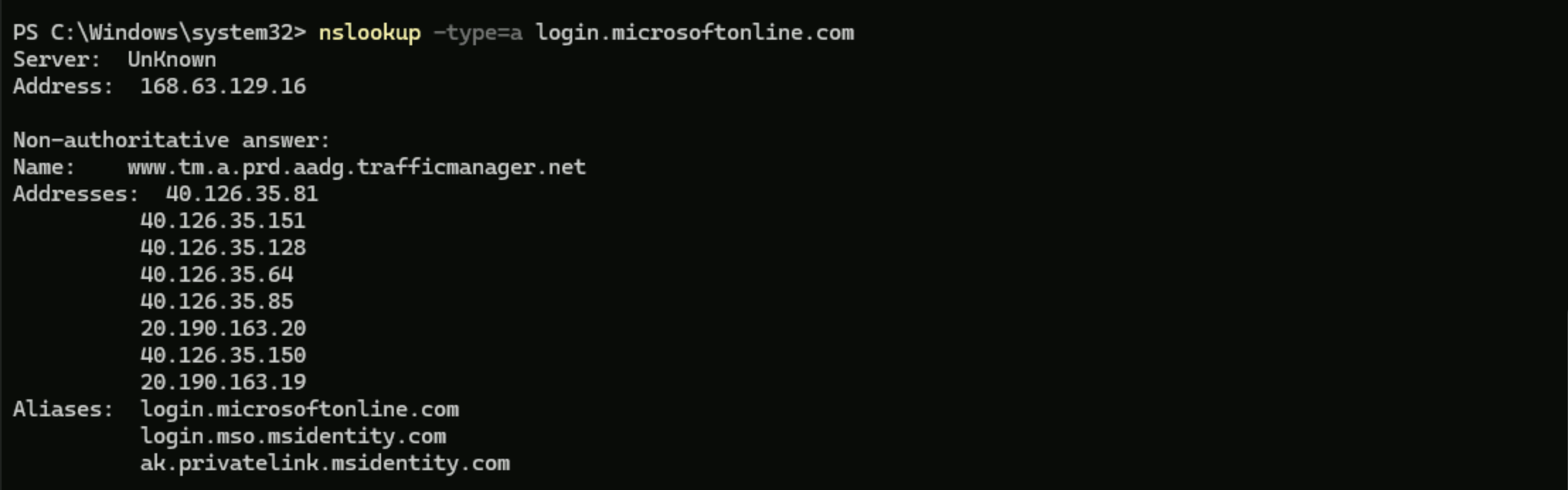 DNS resolution