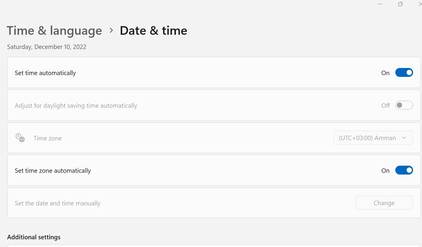 Amman Time zone on Windows is different than Office 365 - Microsoft Q&A