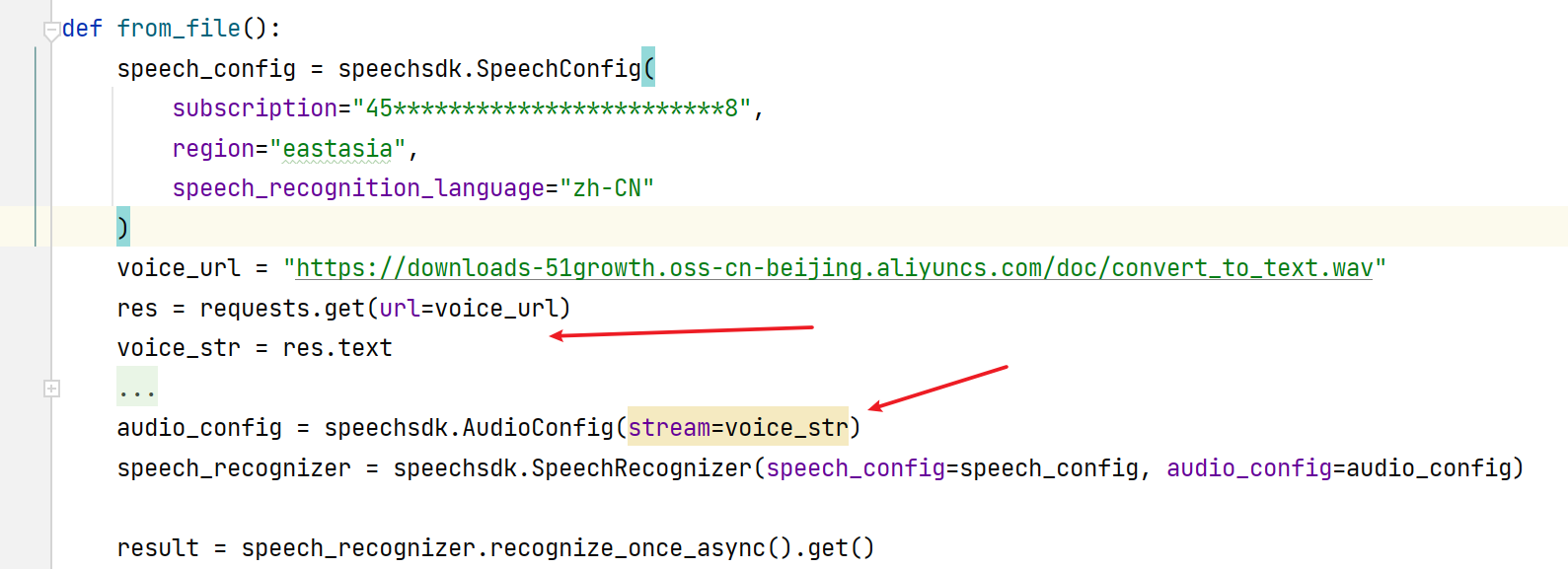 Voice to text, use audio stream input - Microsoft Q&A