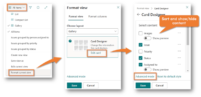 steps to open advance mode