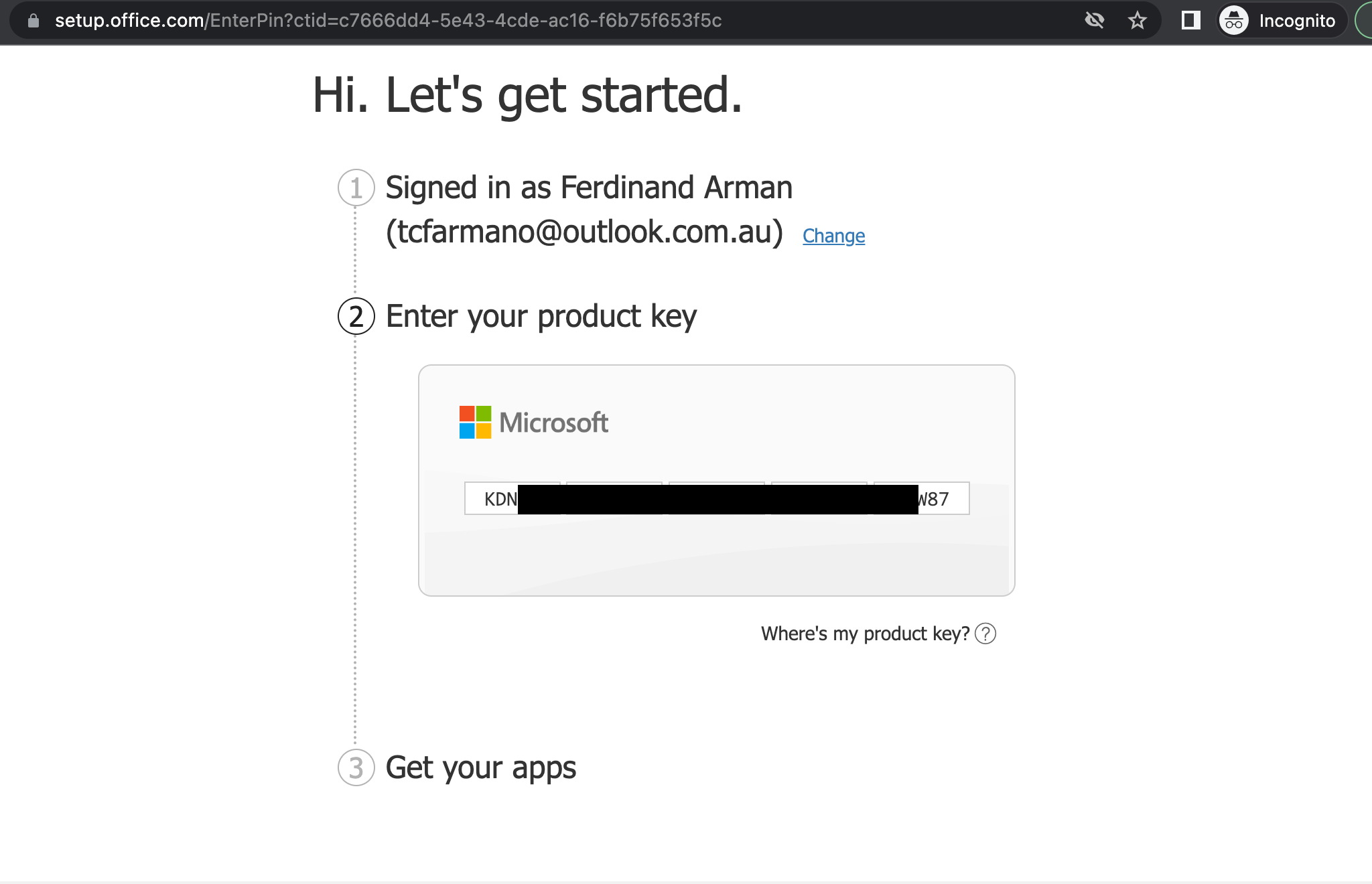 Unable to redeem the product key for Microsoft Office 2019 Mac ...