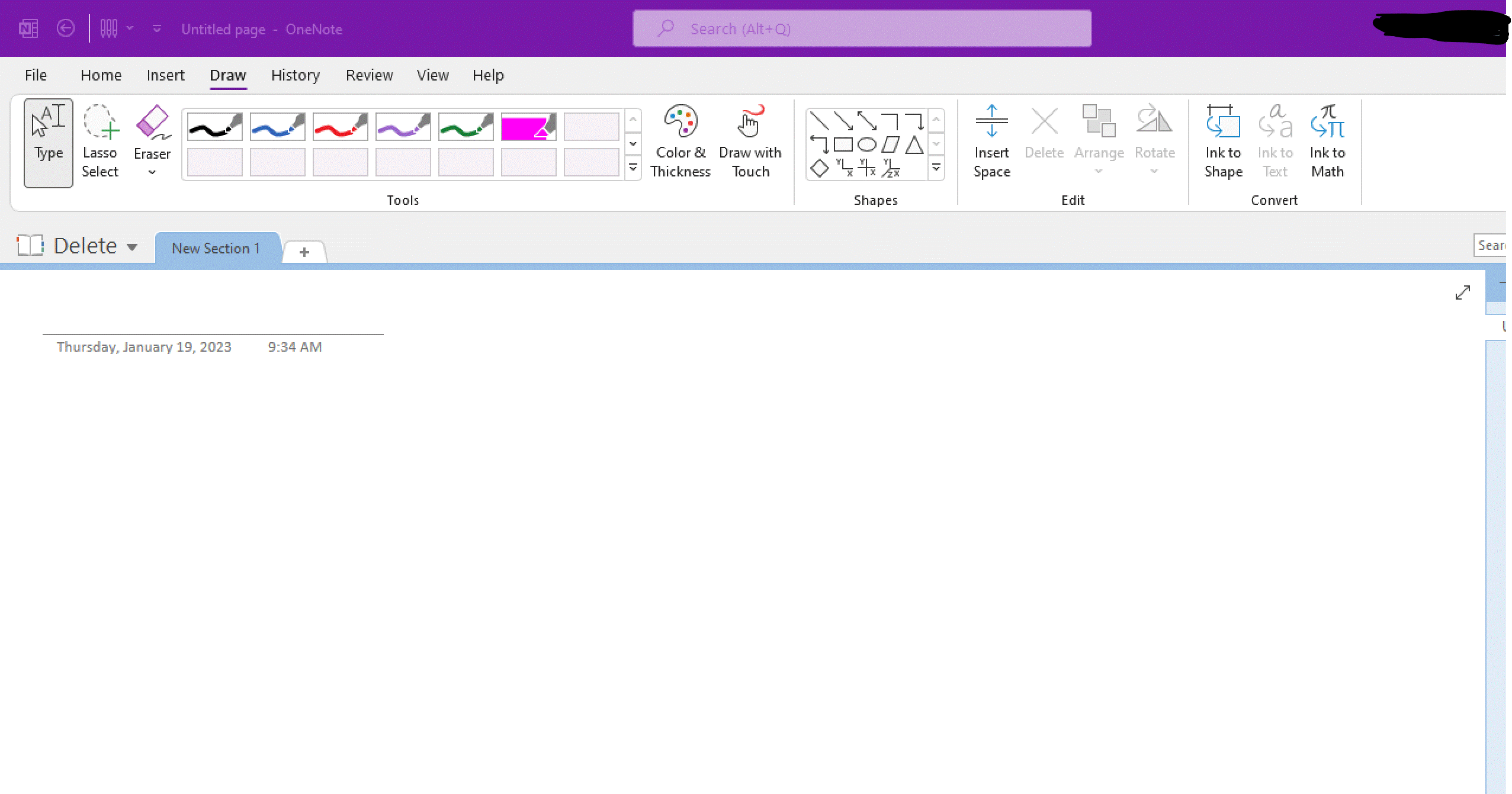 One Note - How to enable pen focused view that is floating in Full Page ...